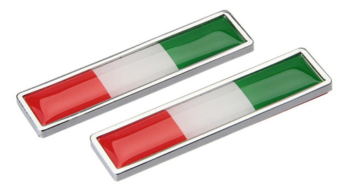 Par Insignia Logo Adhesivo Bandera Italia Italiana