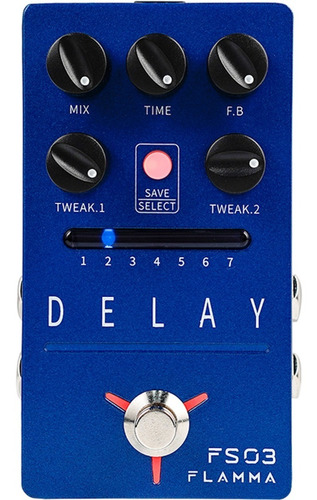 Flamma Delay Fs03 Pedal De Delay + Looper Para Guitarra