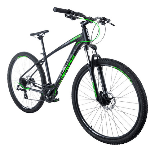 Bicicleta Ontrail Fractial Rin 29 Grupo De 2 X 8 Hidráulico Color Negro/verde Tamaño Del Marco L