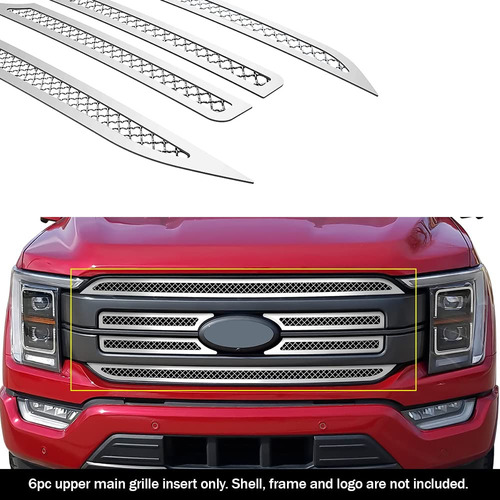 Aps Para Ford Lariat Main Upper Stainless Steel Chrome Mesh