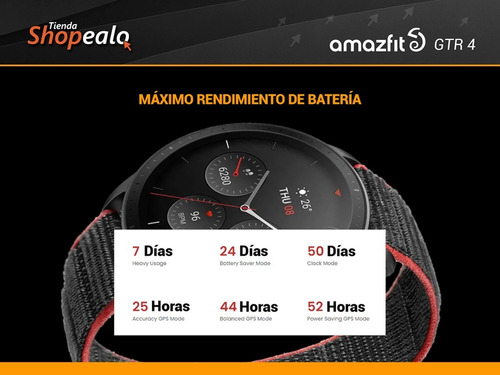 Imagen 7 de 10 de Smartwatch Reloj Inteligente Amazfit Gtr 4 Gris 1.43 Gps -*
