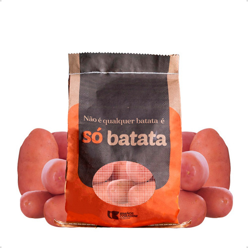 Batata Asterix para Fritar, Nhoque e Purê especial asterix vermelho fraccionada 10 kg em saco especial