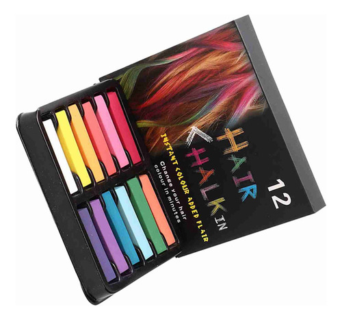 Colorear De Cabello Desechable Tiza Temporal Tinte Cabello
