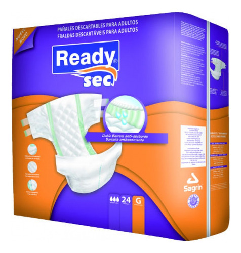 Pañales Para Adultos Ready Se Talle G Pack X 72