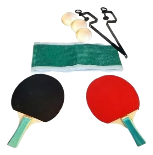 Raqueta De Ping Pong Paleta Pelota Y Malla 