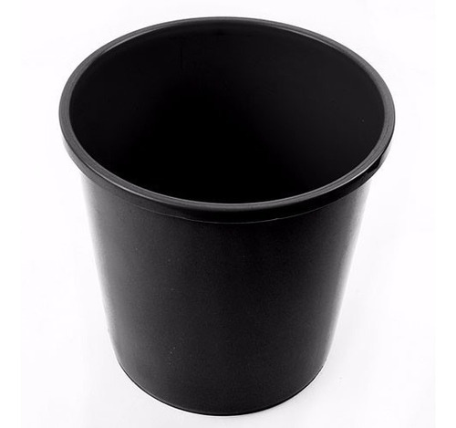 Cesto Papelero Tacho De Basura Negro Plastico 12lt Oficina