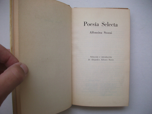 Poesía Selecta - Alfonsina Storni - Tapa Dura