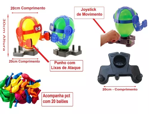 Balloon Bots Batalha Luta Robos Brinquedo Balão Criança Jogo - Polibrinq