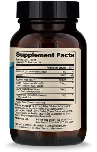 Fórmula Conjunta De Apoyo Articular Dr. Mercola 90 Tabletas