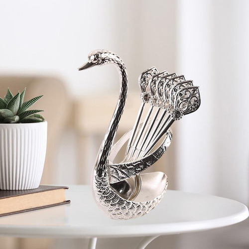 Soporte Para Cucharas De Café, Juego De Té, Cuchara De Metal