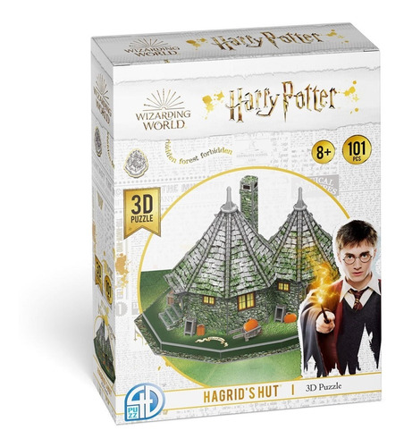 Harry Potter Cabaña De Hagrid Rompecabezas 3d 