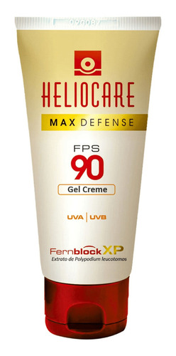 Protetor Solar Gel Creme Heliocare Max Defense Fps 90 50g