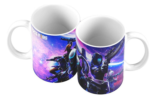 Taza Mug 11oz Videojuego Garena Free Fire Battlegrounds