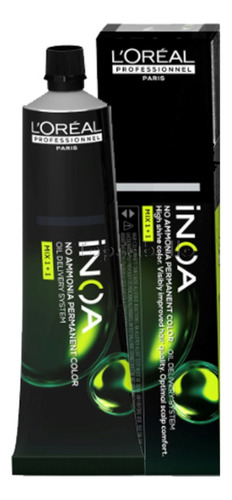 Tinte Inoa Loreal Sin Amoniaco 60gr 7.0 Paquete 2 Piezas 7.0