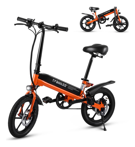 Bicicleta Electrica 16  Para Adulto Plegable 20 Mph Bateria