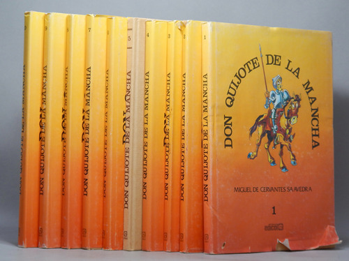 Don Quijote De La Mancha 10 Tomos Miguel De Cervantes Q6