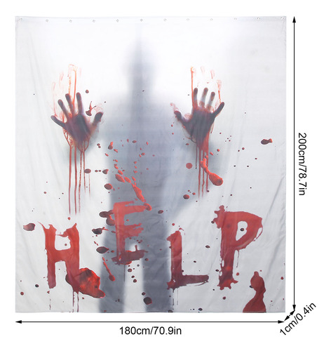 Cortina De Baño De Halloween Horrible Halloween