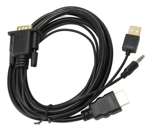 Adaptador De Interfaz Multimedia Converter Cable Sound Vga A