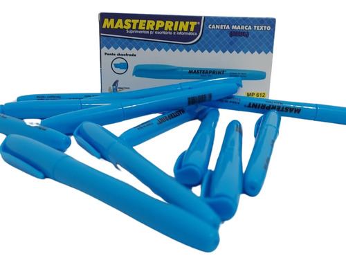 Marca Texto Masterprint Azul Neon