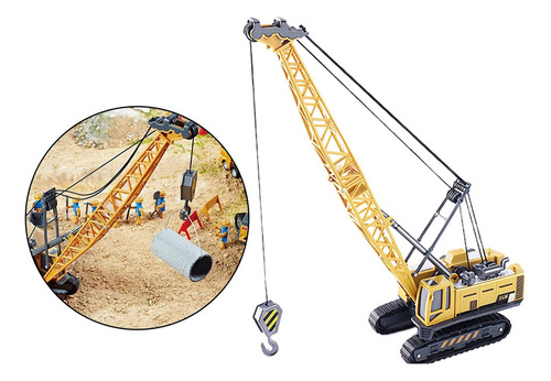 Guindaste Grua Miniatura Gancho Metal 1:55 Construção