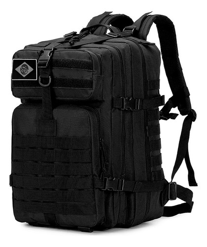 Mochila Tática Militar Recomendada Braba Qualidade Altíssima Desenho Do Tecido Preto