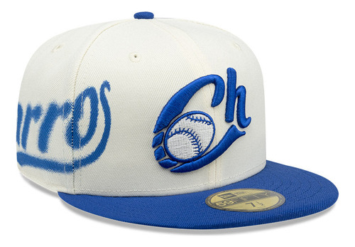 Gorra Plana 59fifty New Era Charros Jalisco Beisbol Fangear Ivory 7 1/4