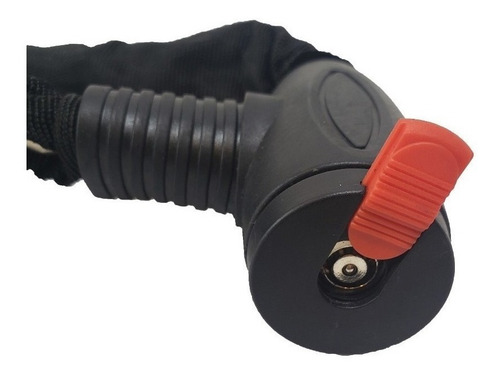 Imagen 3 de 7 de Cadena Tranca Candado Con Llave Para Bicicleta O Moto