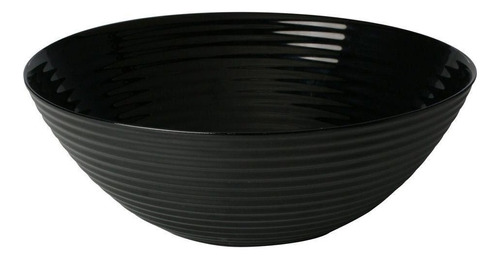 Bowl Lyor Harena De Vidro Opalino Black 27cm