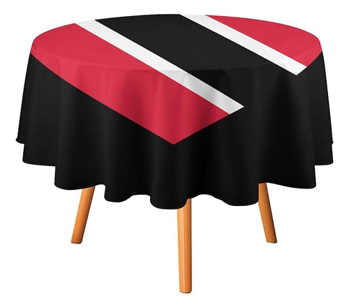 Love Trinidad And Tobago Washable Tablecloth Round Table Co