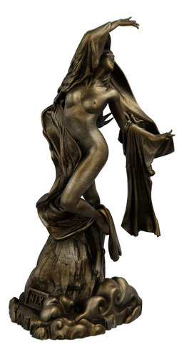 Estátua Nix Personificação Da Noite - Versão 2 Cor Cor Ouro Velho