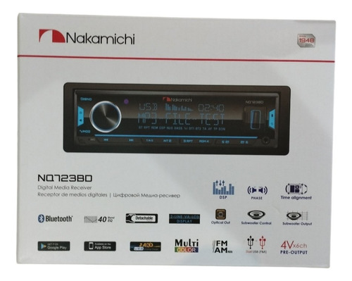 Radio Nakamichi Nq723bd 6ch 4v Dsp 40eq Multi Color