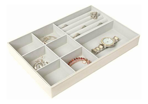 Richards Homewares Stackable Jewelry Storage Organizer Tray,