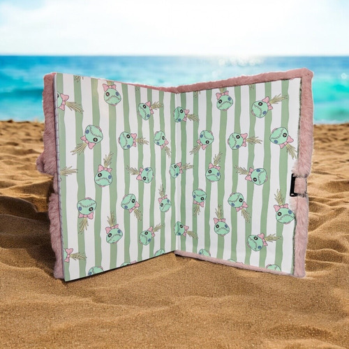 Cuaderno Peluche Diario Candado Y Llaves Súper Stitch Angel Rosa Claro