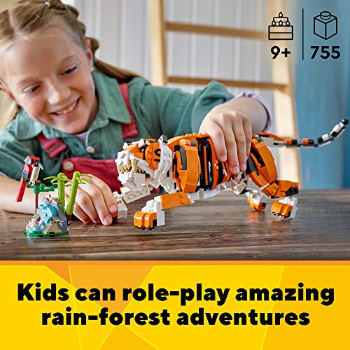 Kit De Construcción Lego Creator Majestic Tiger 31129 3 En 1