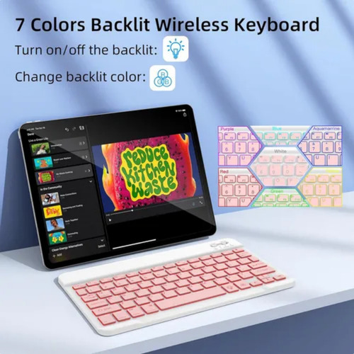 Funda Protectora Para Tableta Con Teclado Desmontable 10th G