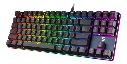 Black Shark Teclado Mecánico Rgb Para Juegos Con Retroilum.