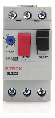 Guardamotor 3p 25a 0.1-0.16a 50/60hz 55 Kw Steck Sls2250a