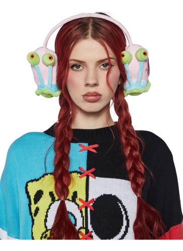 Orejeras Diadema Afelpadas En Forma De Gary De Bob Esponja