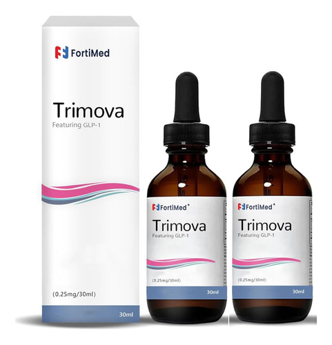 Gotas De Vitaminas Virularty Trimova Natural Glp-1 30 Ml X2