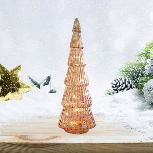 Adorno De Luz De Noche De Árbol De Navidad Rosado