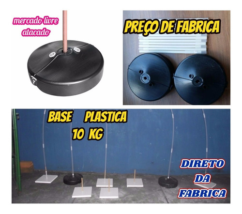 Imagem 7 de 10 de Base Plastica Para Decoracao Baloes Arcos Colunas Kit Com 02