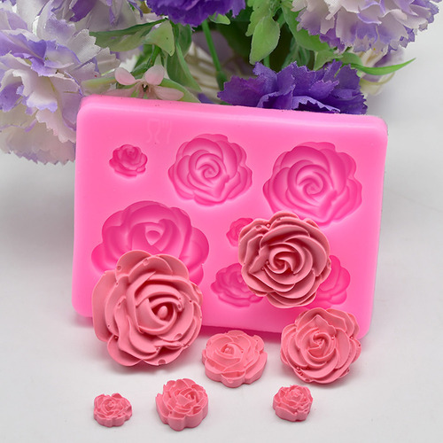 . Herramientas For Fondant Con Flores De Rosas, Color