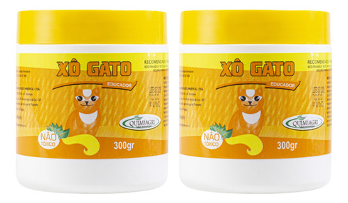 Kit Com 2u Xo Gato Repelente Afasta 300g Granulado Quimiagri