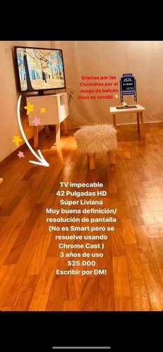 Tv LG 42 Pulgadas Hd Impecable