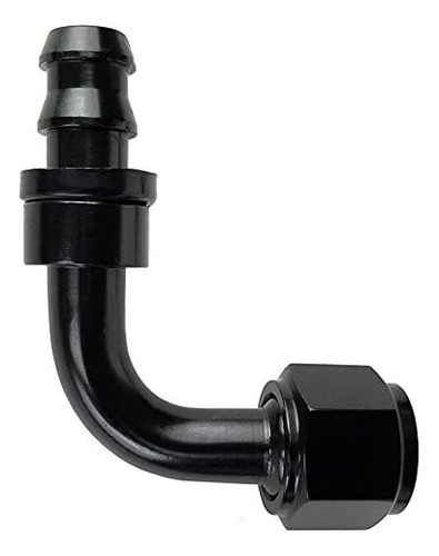 4an 90 Grados De Aluminio An Hembra Giratorio Push-on/lock M