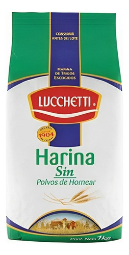 Harina Sin Polvos De Hornear Lucchetti 1 Kg