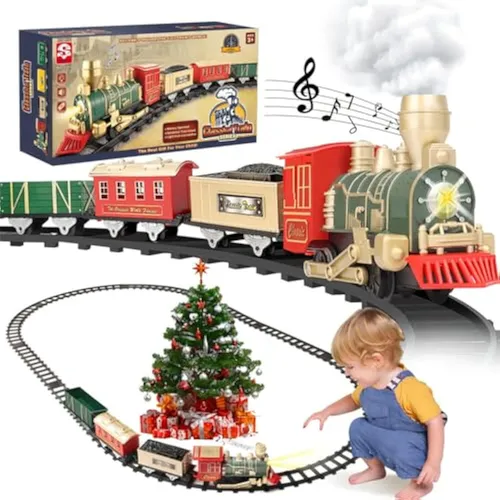 comprar 2025 Juego De Tren De Juguete For Niños Decoración Navideña