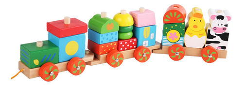Juguete De Tren Apilable Juego De Tren Remolques De Animales