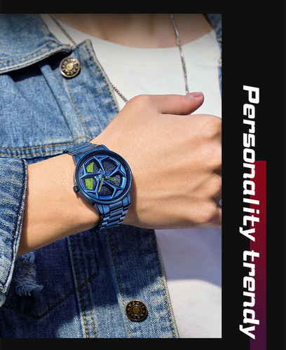 Reloj De Cuarzo Sanda 1087 Para Hombre, Moderno, Moderno Y R