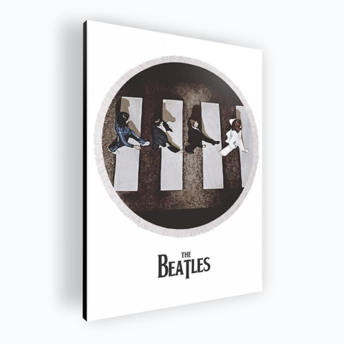 Cuadro Moderno Mural Poster The Beatles 42x60 Mdf